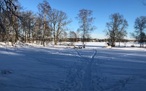 Ågesta i vinterskrud 2021